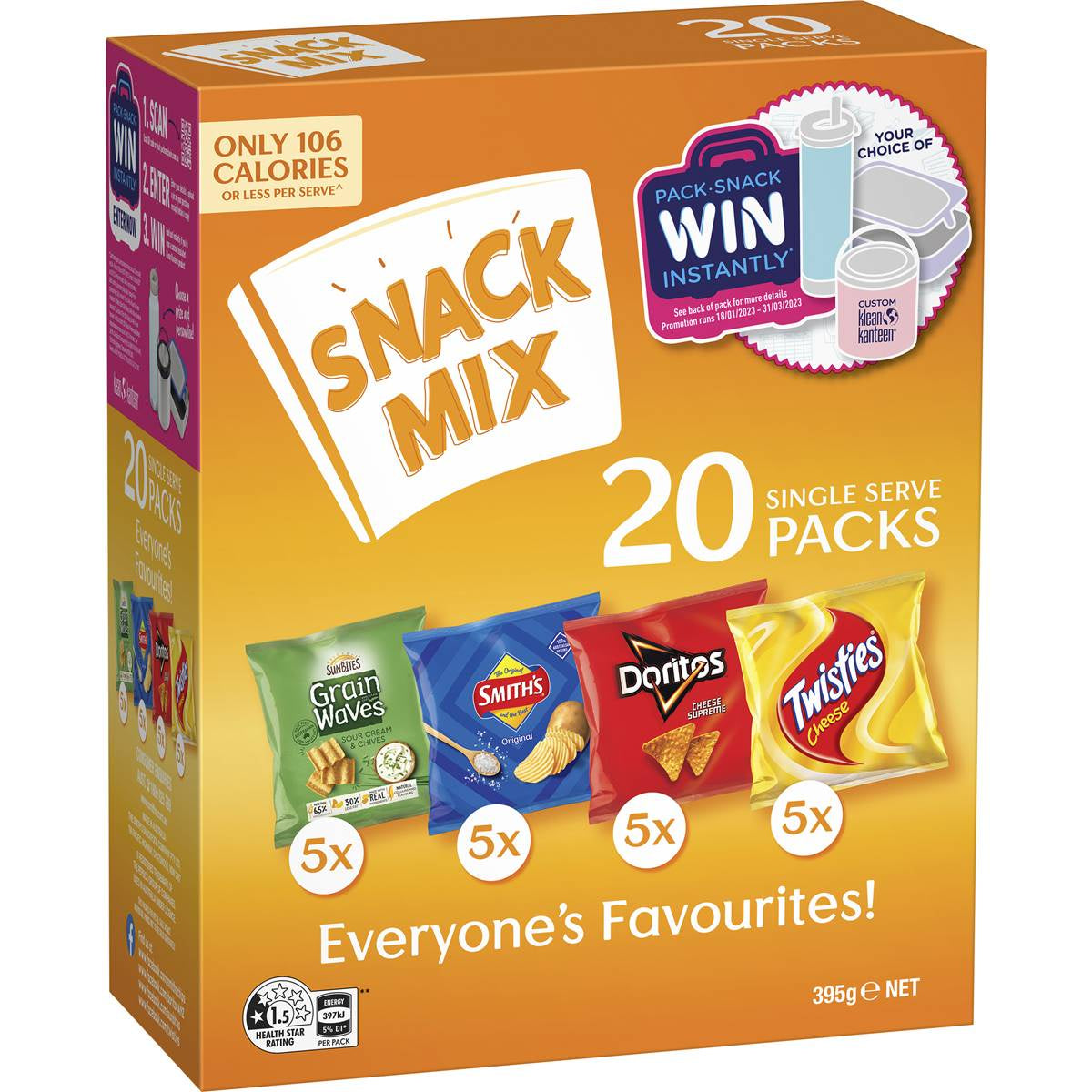 Smith's Potato Chips Snack Mix Multipack Variety  20pk