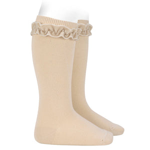 Condor Velvet Ruffle Socks
