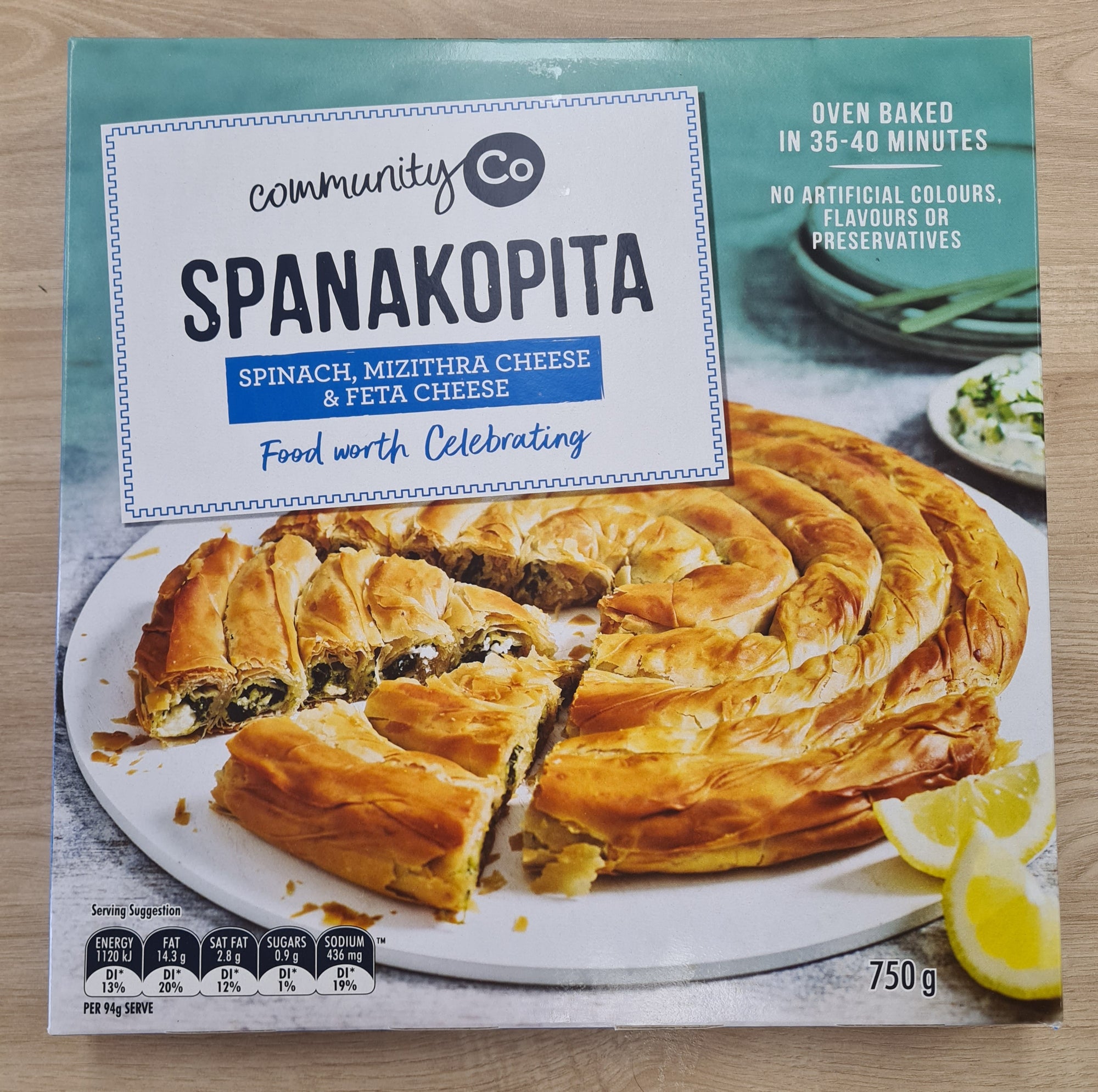 Community Co Spinach & Fetta Spanakopita 450g