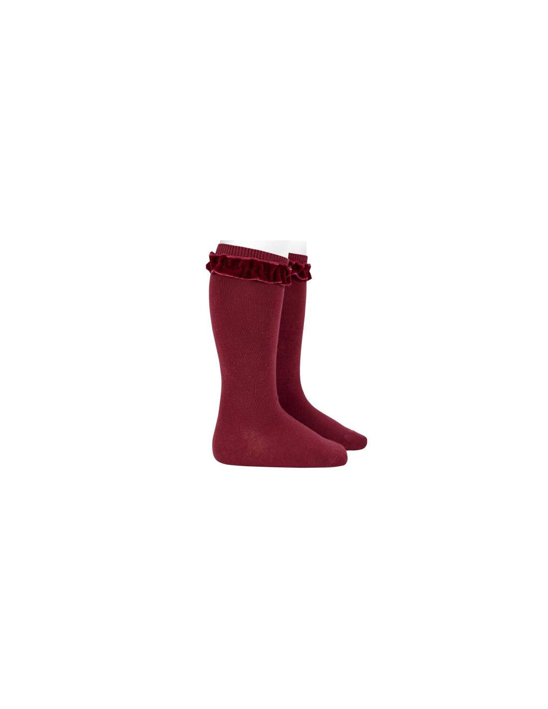 Condor Velvet Ruffle Socks