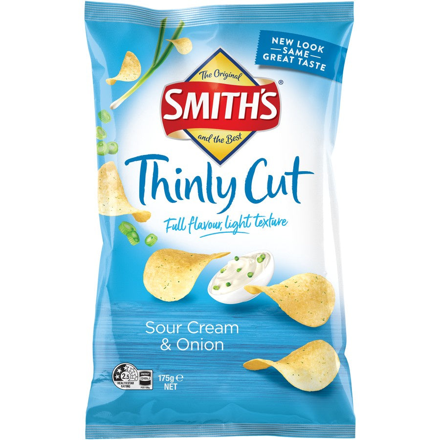 Smith's Thinly Sour Cream & Onion 175g