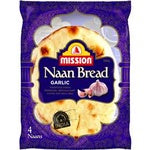 Mission Naan Garlic 4 Pkt