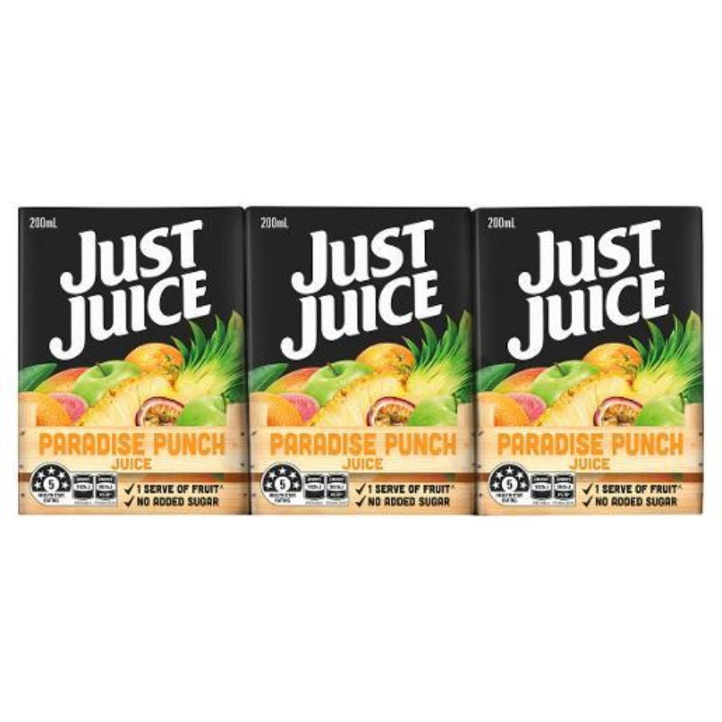 Just Juice 200ml 6pk Paradise Punch