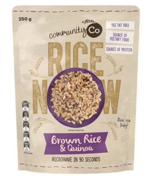 Community Co Brown Rice and Quinoa Microwavable Pouch