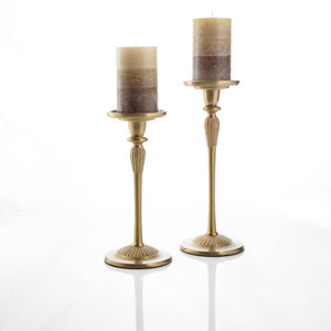 Clinq Brass Candlestick 11"