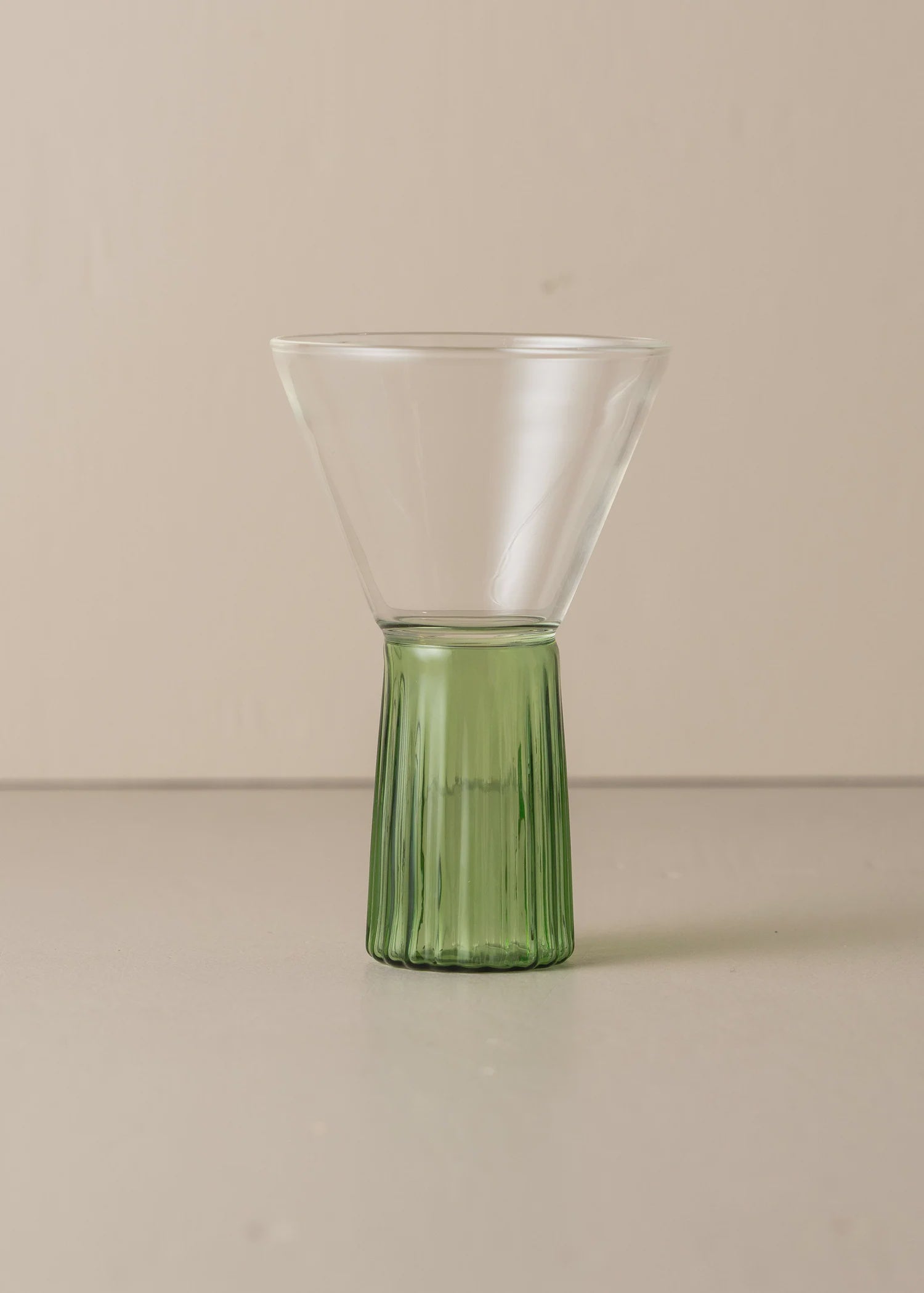 Saarde Kairos Wine Glass | Clear/Green