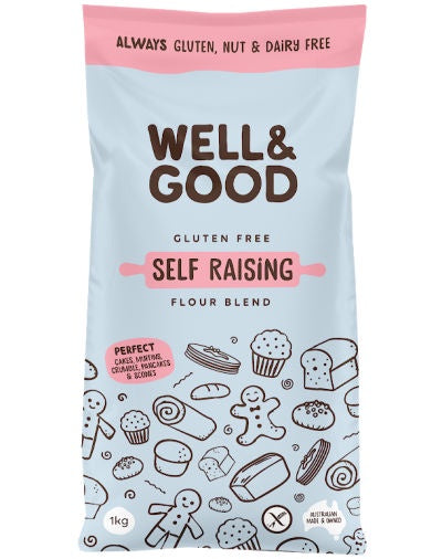 Well & Good Gluten Free Self Raising Flour 1 kg