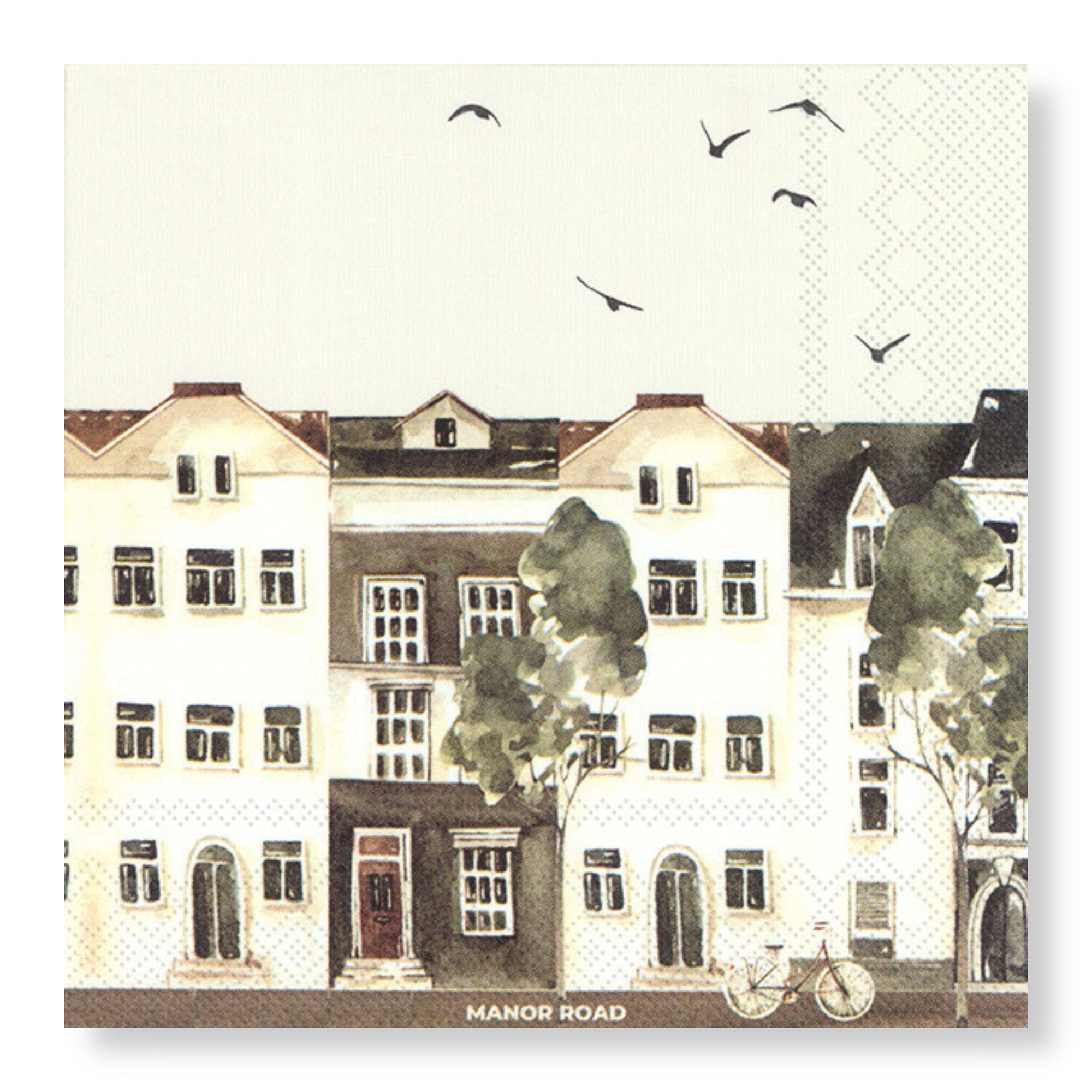 Manor Road City Life Napkins Cocktail