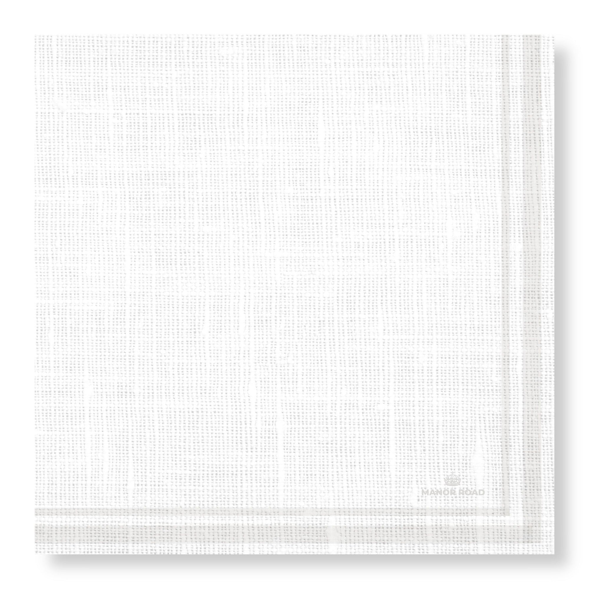 Manor Road Linen Luxe White Napkins Dinner