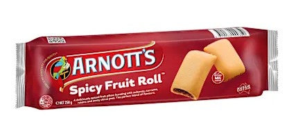 Arnott's Spicy Fruit Roll Biscuits 250g