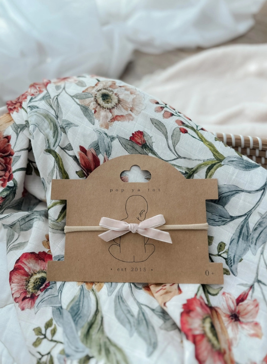 Velvet Bow Baby Headband