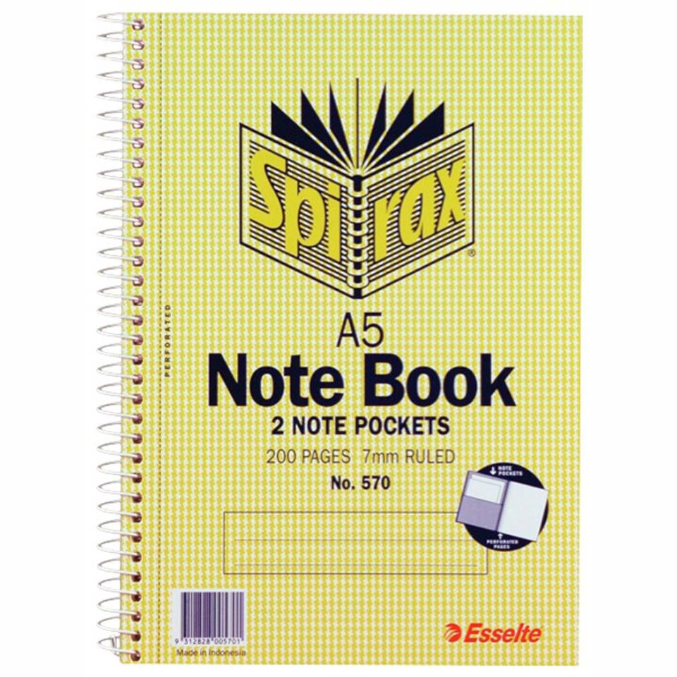 Spirax Notebook A5 200pg 1pk