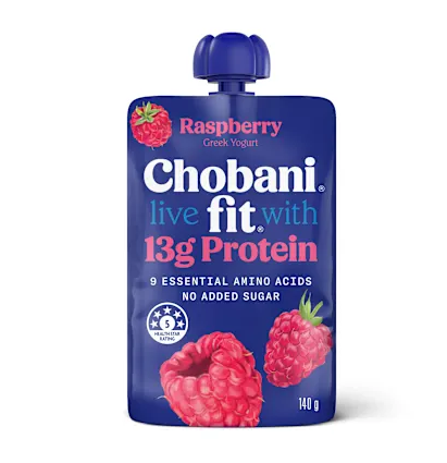 Chobani Fit Greek Yogurt Raspberry Pouch 140g