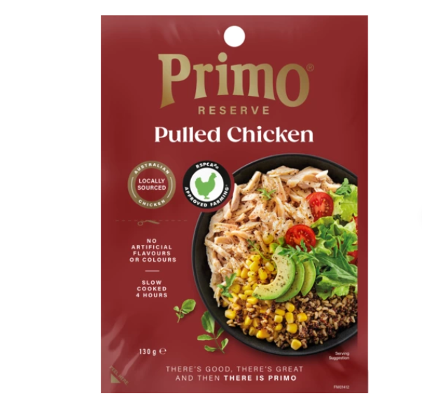 Primo Reserve Pulled Chicken Breast 130g