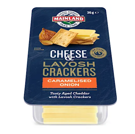 Mainland Cheese & Lavosh Crackers Caramelised Onion 36g