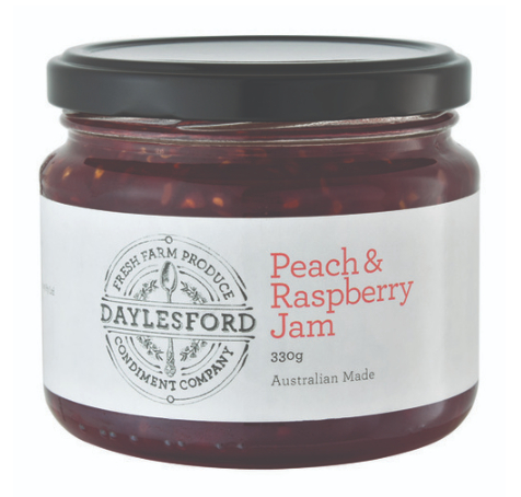 Daylesford Cond. Co Peach & Raspberry Jam 330g