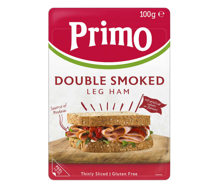 Primo Double Smoked Leg Ham 100g