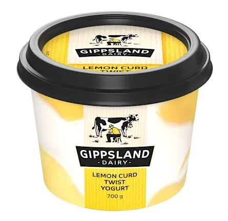 Gippsland Dairy Twist Yoghurt Lemon Curd 700g