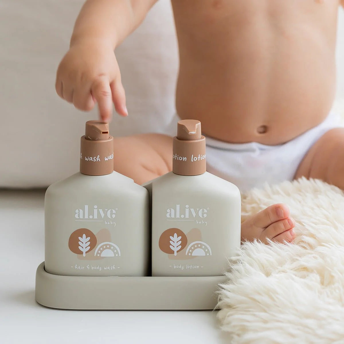 Al.ive Baby Hair & Body Duo: Calming Oatmeal