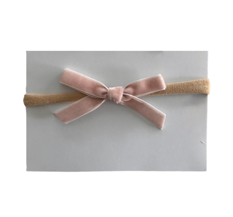 Velvet Bow Baby Headband