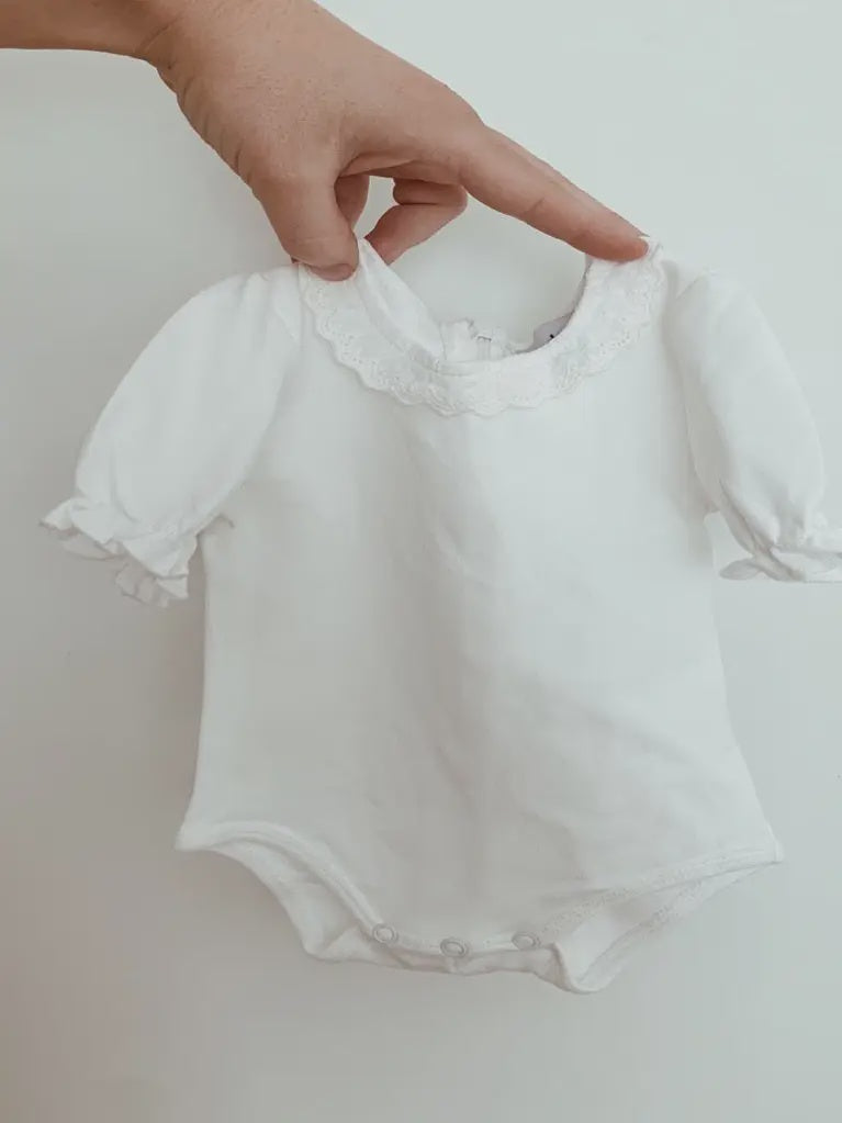 Betty S/S Bodysuit in White