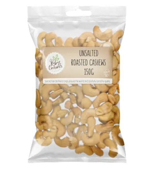 Ruby orchards cashews unsalted 150gm
