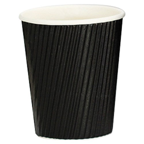 Coffee Cups Triple Wall Black 237mL 8oz  1 Box 300