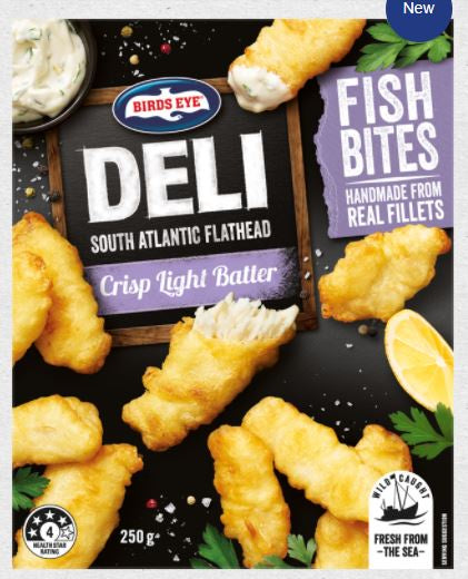 Birds Eye  Deli Flathead Fish Bites 250g
