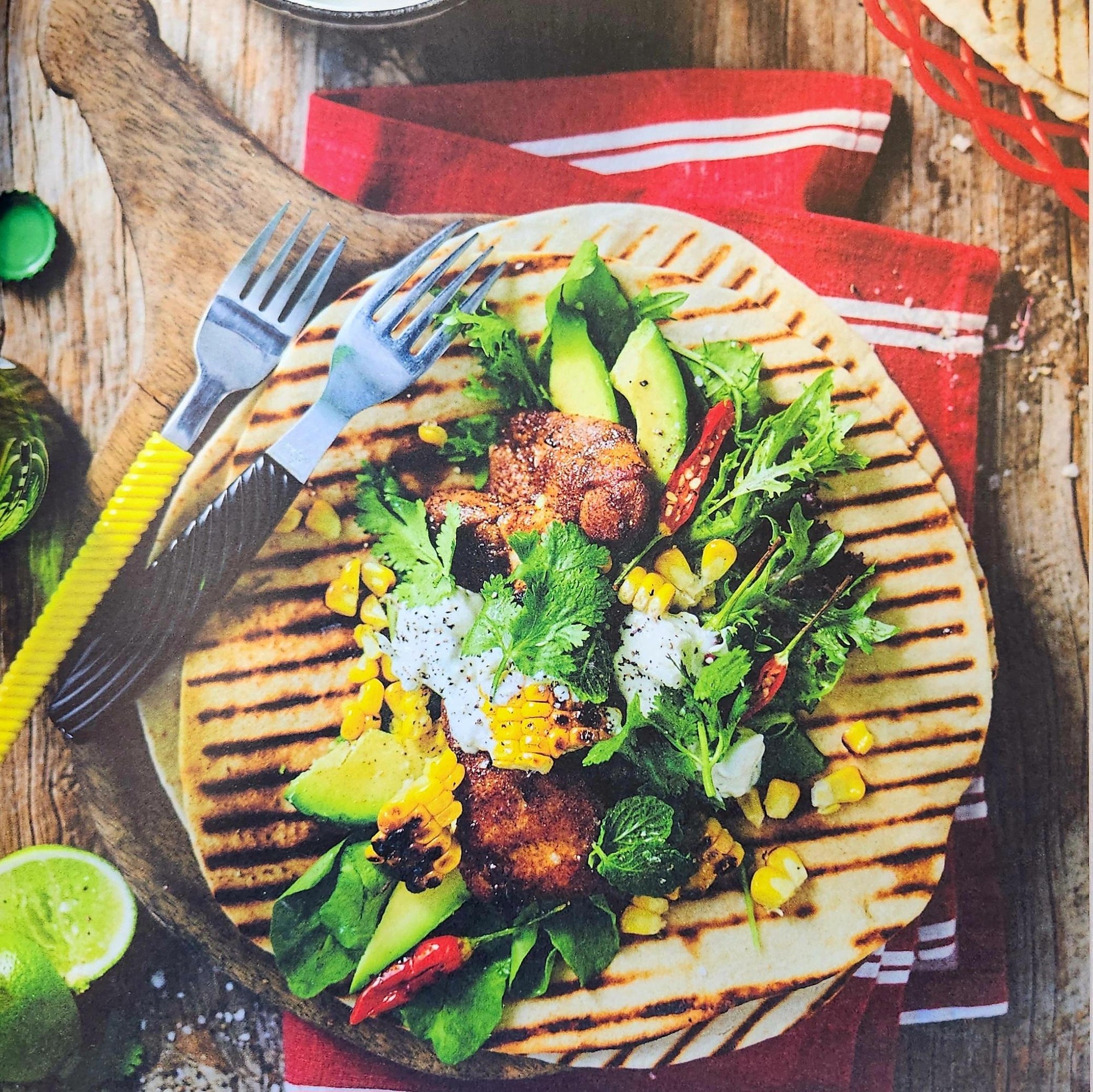 Grilled Chicken & Corn Salsa Wraps - Serves 6-8