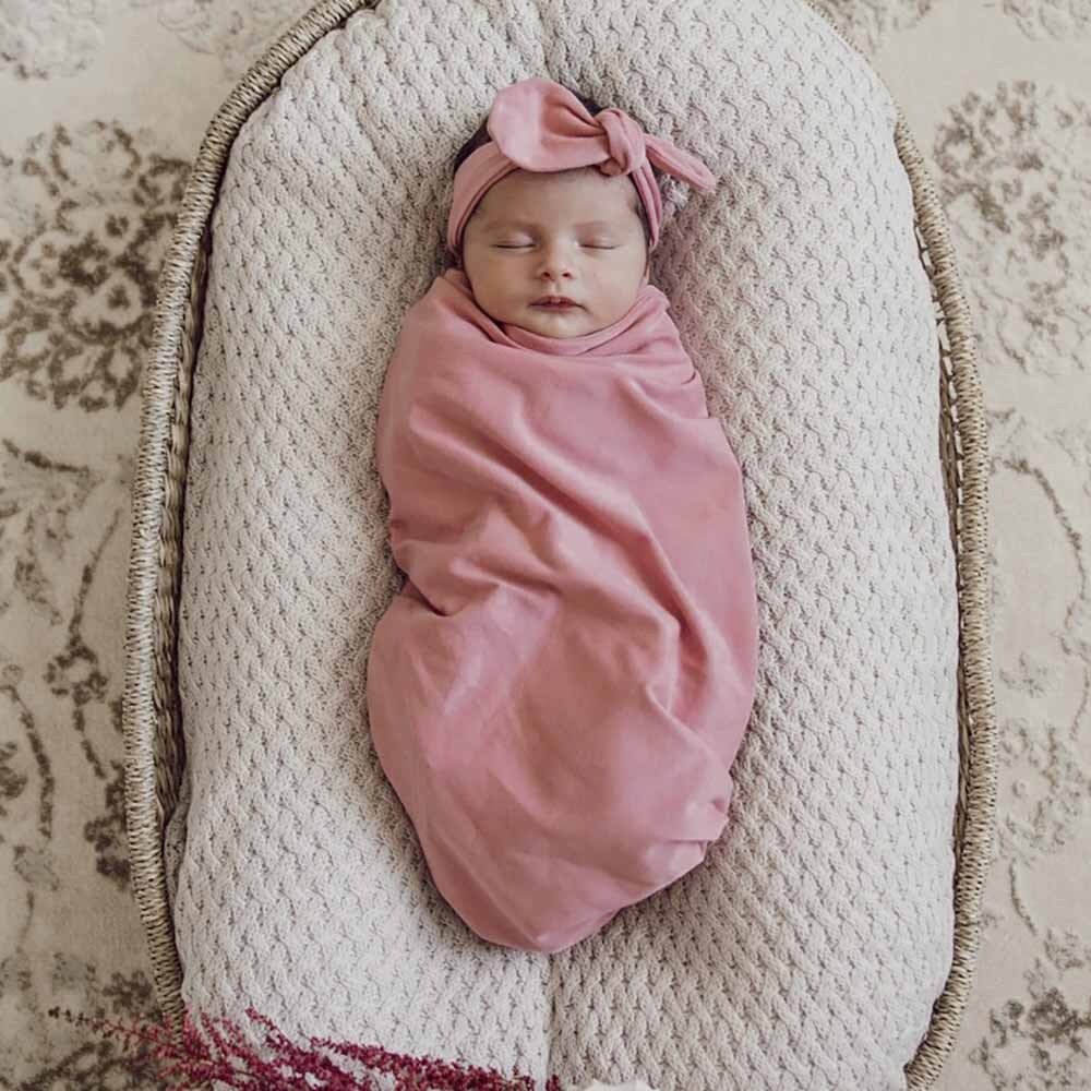 Snuggle Hunny Jersey Wrap & Topknot Set