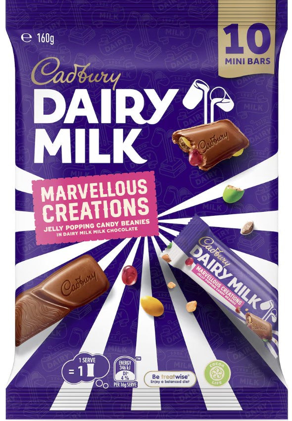Cadbury Dairy Milk Marvellous Creation Chocolate Share Pack 10 Pieces 160g
