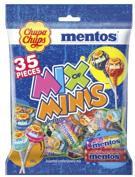 Chupa chups mini mix bag 290gm