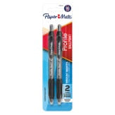 Papermate Profile Pen Black 2pk