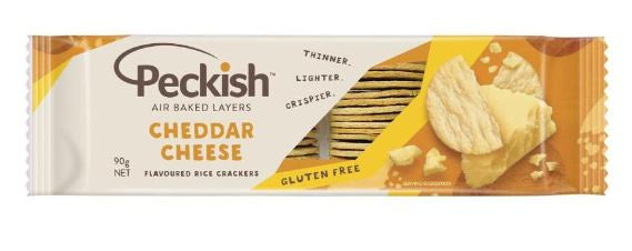 Peckish Rice Crackers Cheese 90g