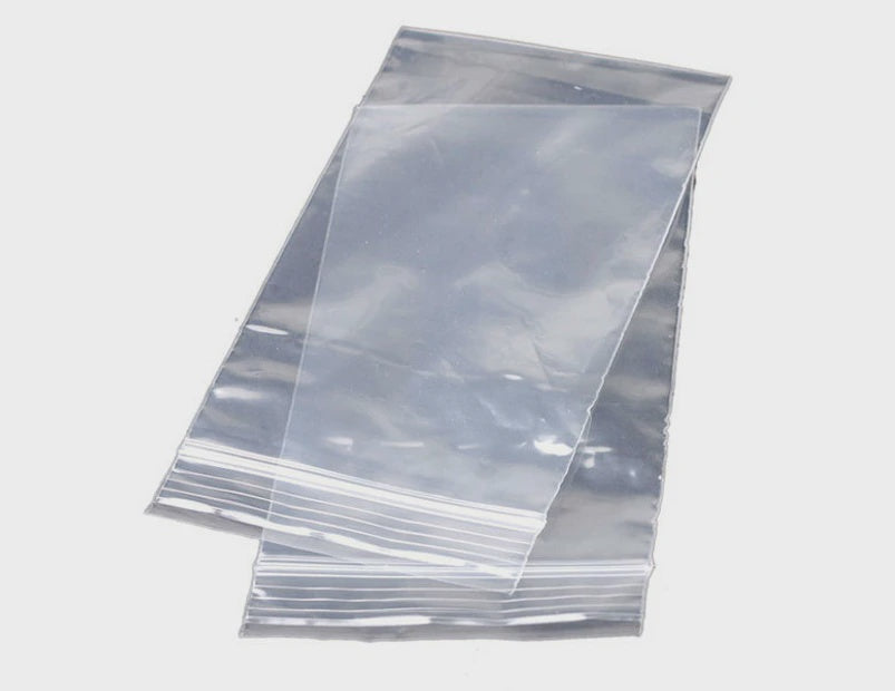Resealable Plastic Bags 100 x 75mm 100pk