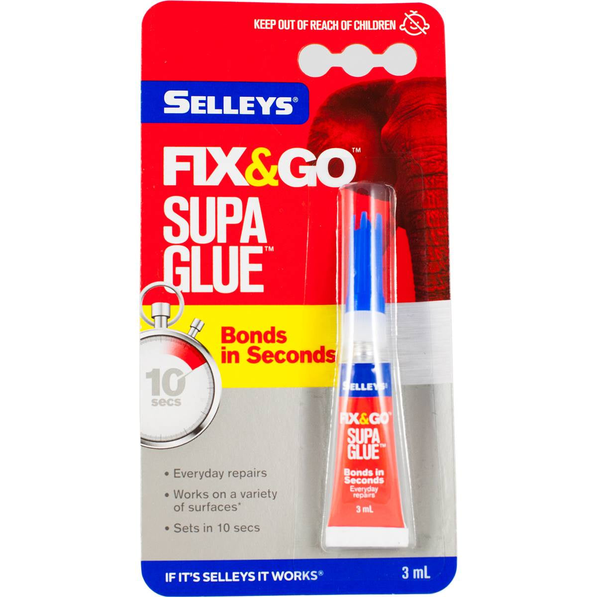 Selleys Fix & Go Super Glue 3ml