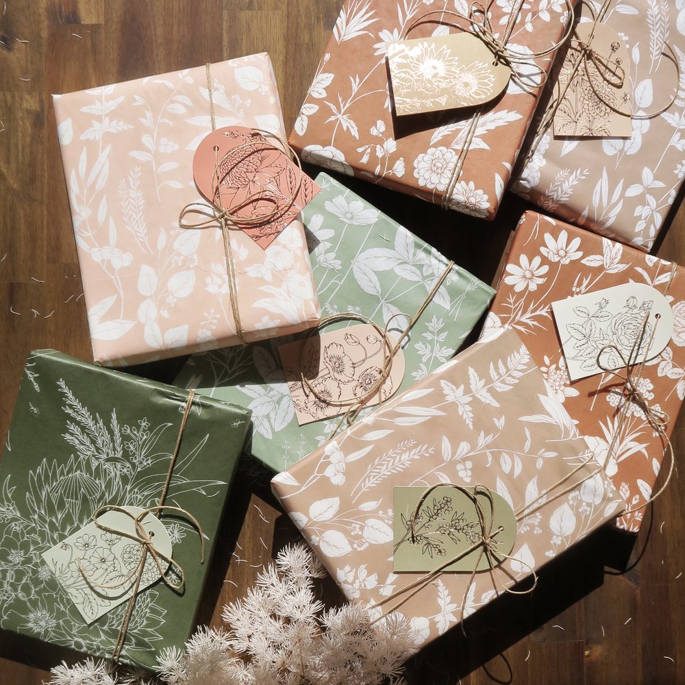 Typoflora Luxury Botanical Tissue Paper 4sheets
