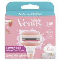 Gillette Venus Comfortglide White Tea Razor Blades 4pk