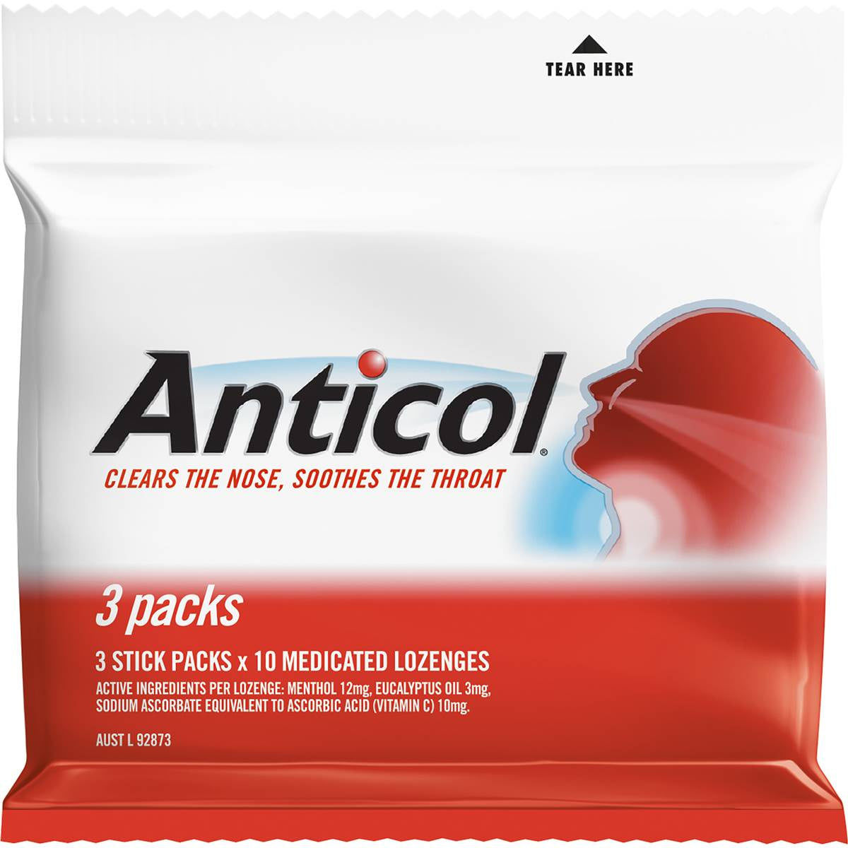 Allen's Anticol Throat Lozenge 3pk