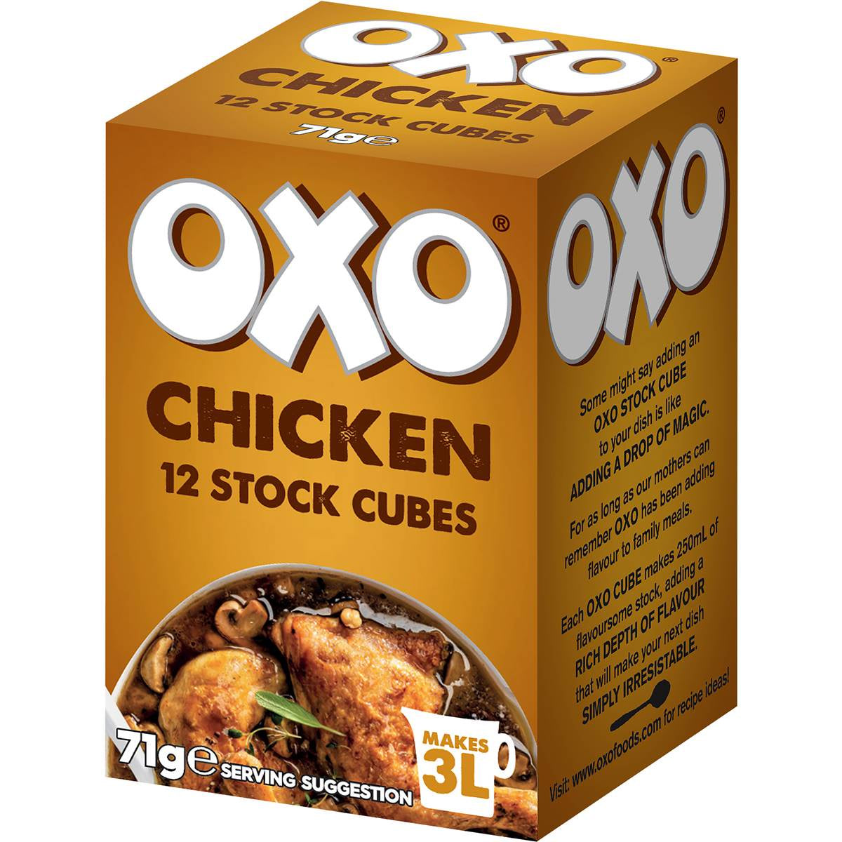 OXO Chicken Stock Cubes 12s 71g