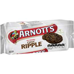 Arnott's Choc Ripple Plain Biscuits 250g