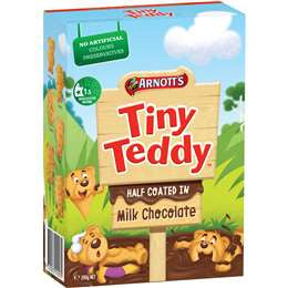 Arnotts Tiny Teddy Half Coated Milk Chocolate 200g