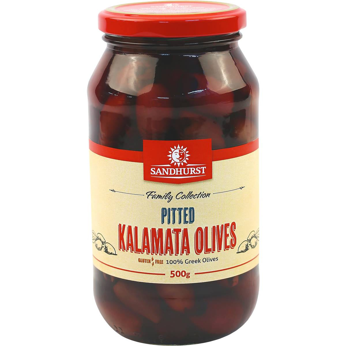 Sandhurst Olives Kalamata Pitted 500g