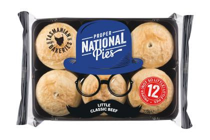 National Pies Small Pack Little Classic Beef 12pk