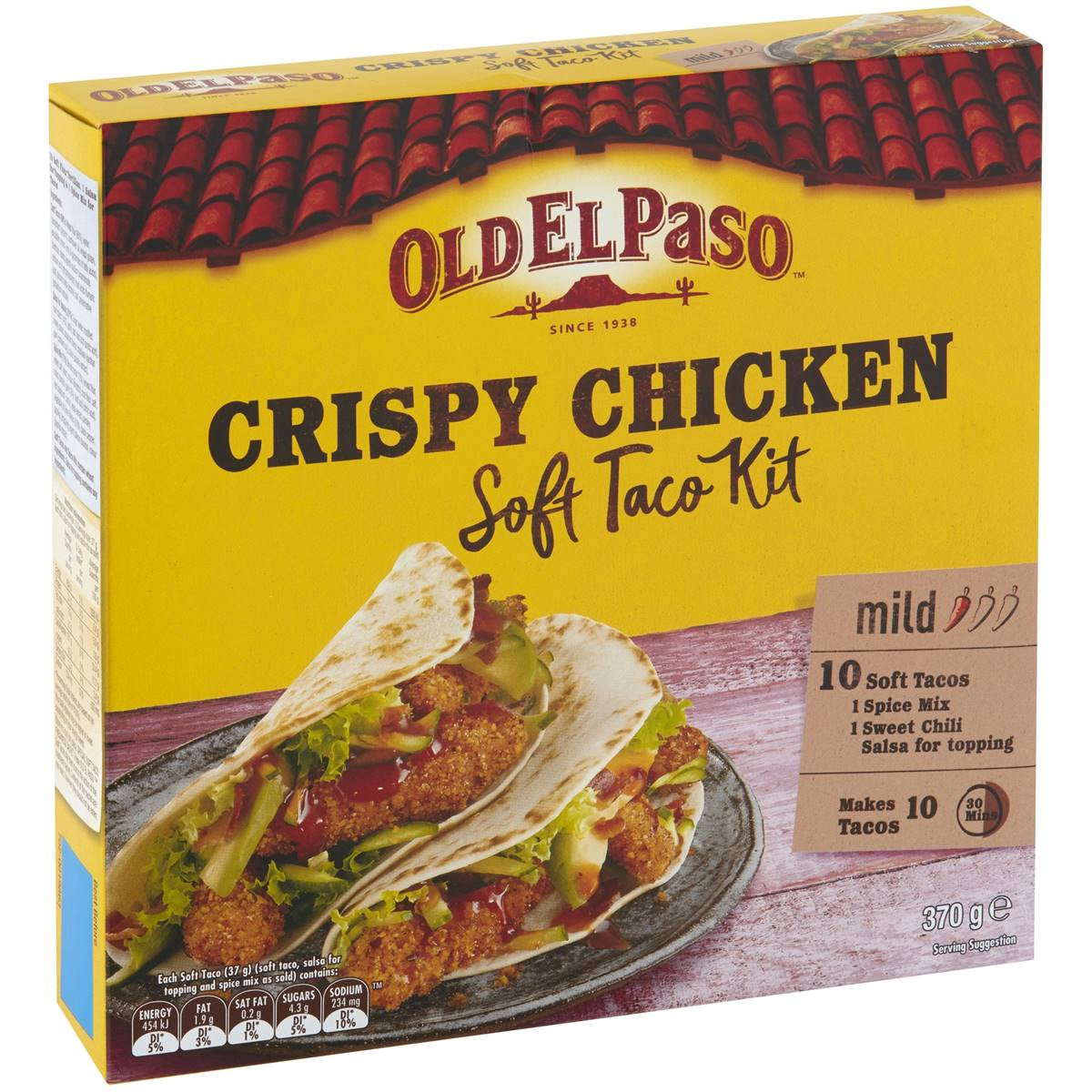 Old El Paso Soft Taco Kit Crispy Chicken 370g