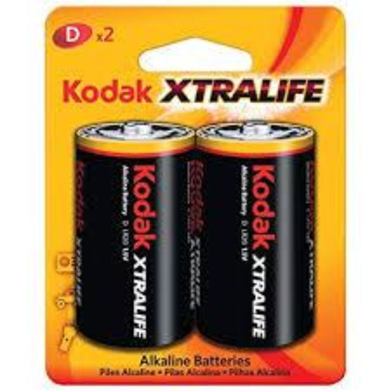 Kodak Batteries Xtralife Alkaline D 2Pk