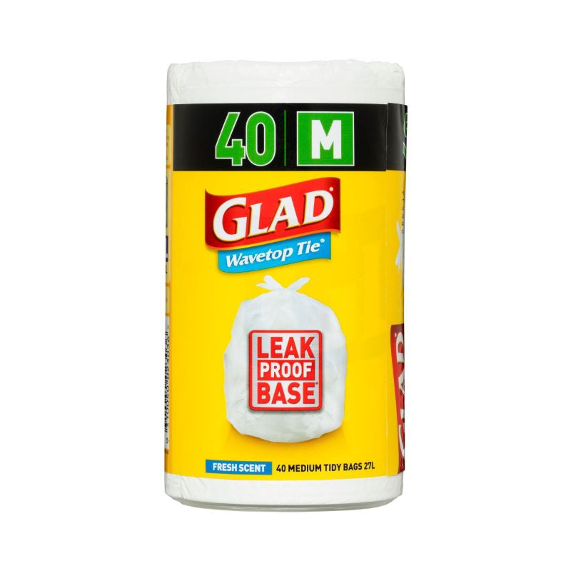 Glad Wavetop Garbage Bag M 40pk