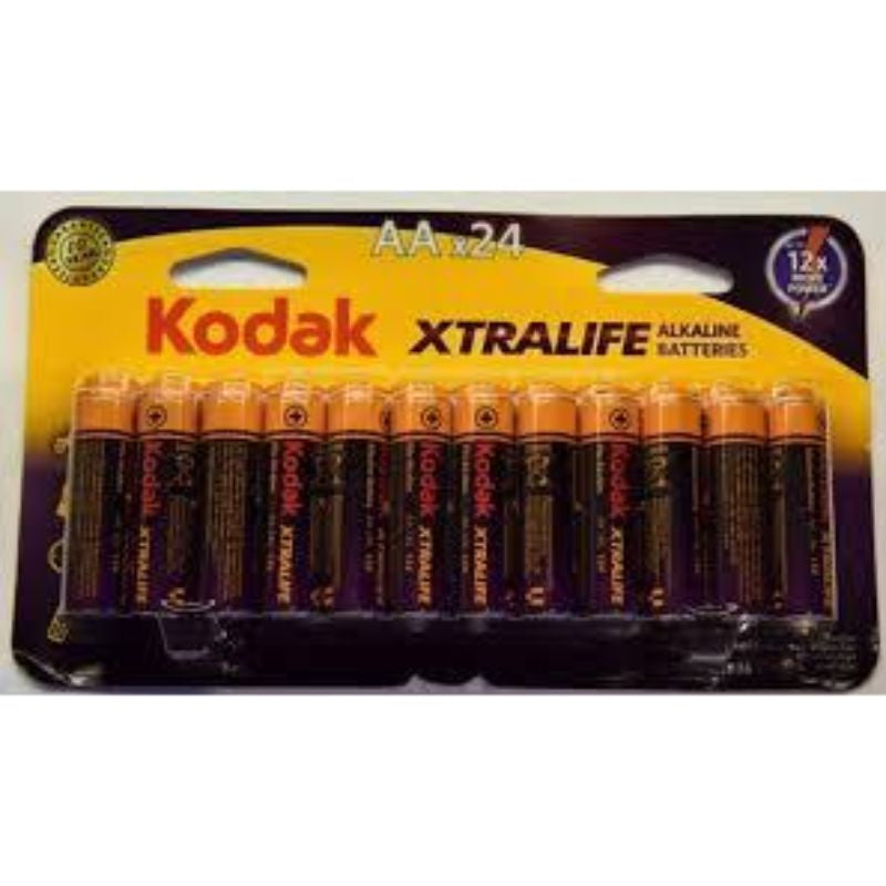 Kodak Batteries Xtralife Alkaline AA 24 Pk