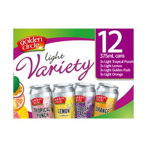 Golden Circle Light Variety Cans 375ml 24pk