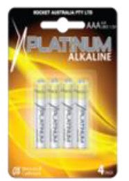 Platinum Alkaline AAA  Battery 4 pkt